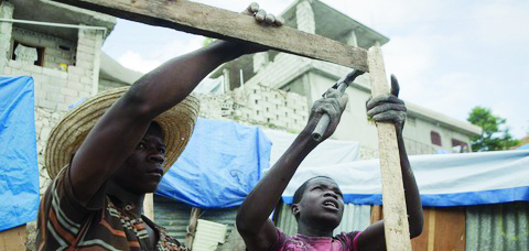 Local Haitians work to rebuild their country