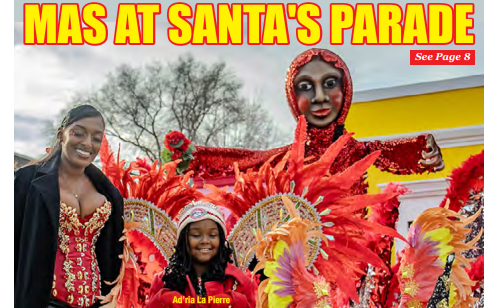 Caribbean Carnival joins Santa for the grand parade